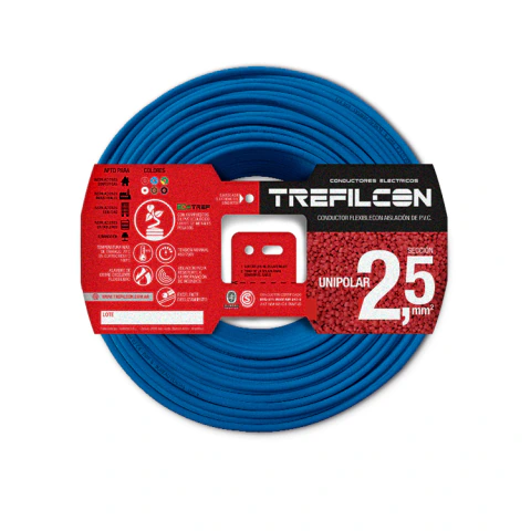 Cable Unipolar 1x2,50mm TREF Celeste x1m