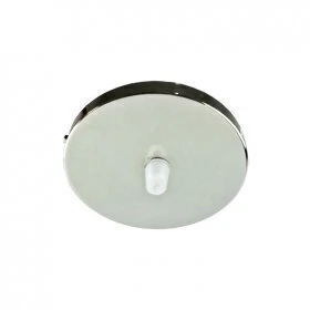Base Aplique para Lámpara Colgante Cromado Ø10.5cm (Incluye tuerca prensacable) - tienda online