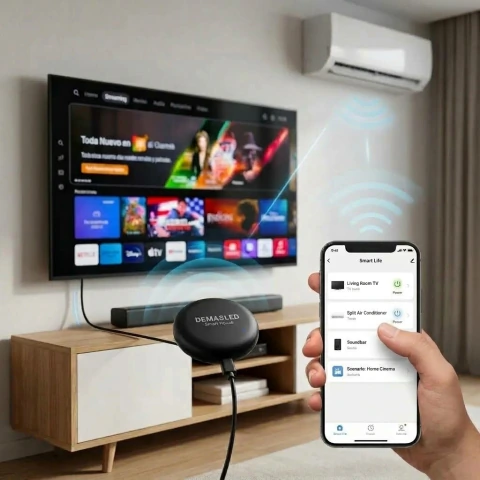 Control Remoto Smart WiFi+IR Universal 5V 1A 2.4GHz 433MHz