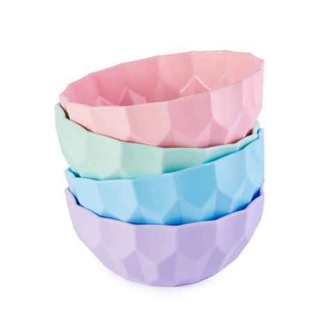 Bowl Facetado Pastel Mediano