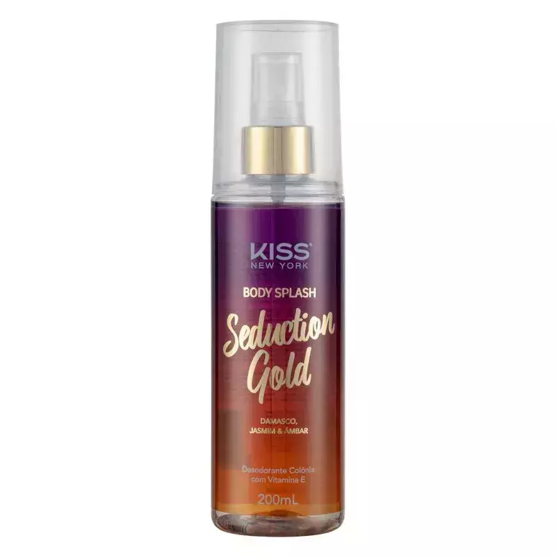 Body Splash Kiss NY 200ML Seduction Gold