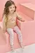 Conjunto de Blusão de Moletom sem Pelúcia e Calça Legging em Canelado - comprar online