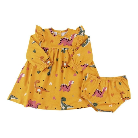 Vestido Dino piu blu menina - comprar online