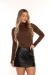 Imagem do BLUSA GOLA AUDREY MARROM