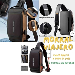 MOCHILA INTELIGENTE CON CARGADOR USB Y CANDADO + RAYBAN DE REGALO ! en internet