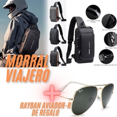 MOCHILA INTELIGENTE CON CARGADOR USB Y CANDADO + RAYBAN DE REGALO !