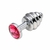 STEEL WAVES STRASS ANAL PLUG LARGE (9,4 cm x 3,9 cm) - - OhYes San Isidro