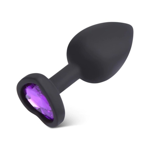 SILICONE HART STRASS ANAL PLUG LARGE (9,4 cm x 4,1 cm) - 1956-64