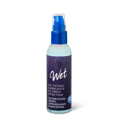 EFECTIVO:$8000 Sexitive Wet Gel Lubricante Ice Fresh EXTRA TIME - WET04
