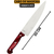 Kit 05 Faca De Cozinha Inox Profissional 7 Do Chef Cabo Madeira 30CM - comprar online