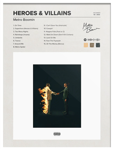 HEROES & VILLAINS | Metro Boomin - comprar online