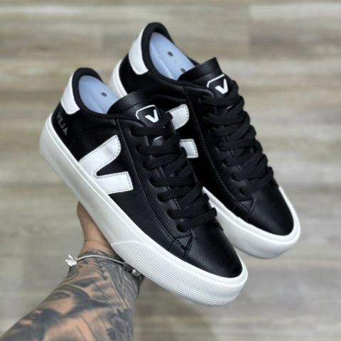 Tênis Vertz Veja Preto Branco - comprar online