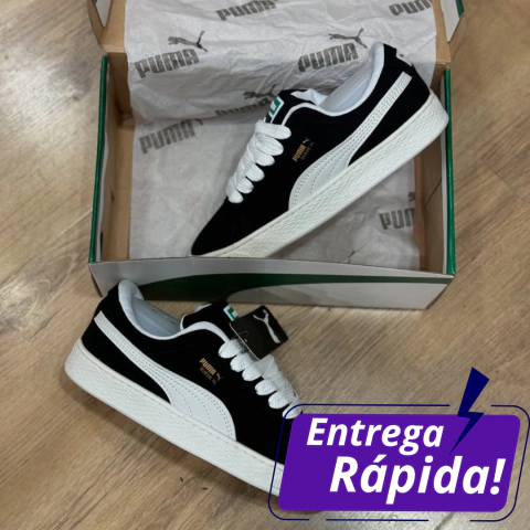 Tênis Puma Unissex Suede Clássic XII Preto e Branco - comprar online