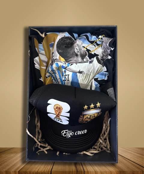 BOX REMERA + GORRA MUNDIAL 2026