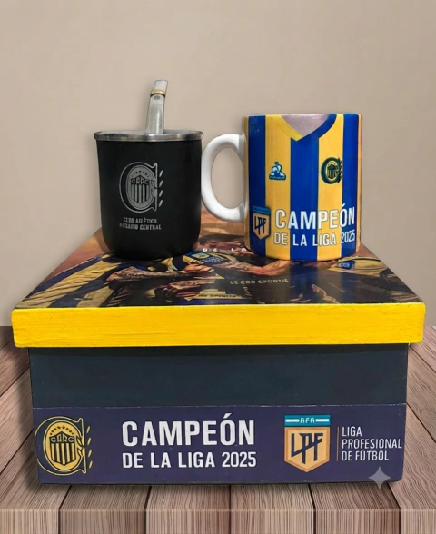 BOX TAZA + MATE ROSARIO CENTRAL