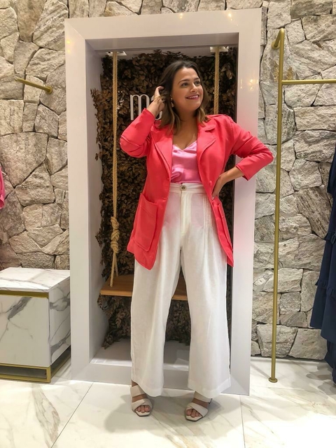 MAXI BLAZER YULLI (LINHO PURO) - comprar online