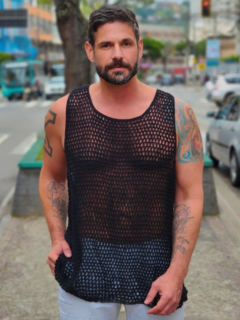 REGATA CROCHÊ BLACK (M/G) - comprar online