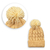 Touca com Pompom - Bege - comprar online