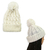 Touca com Pompom - Branco - comprar online