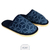 Pantufa Masculina Macia Estampada Azul 40/41