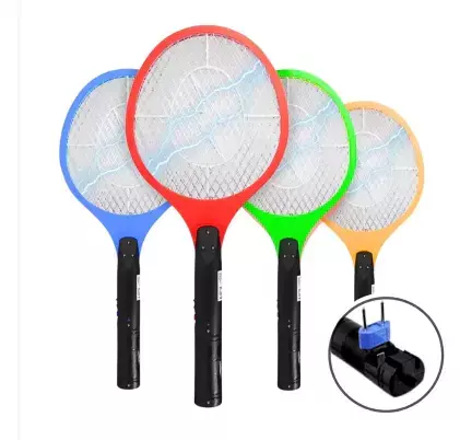 Raquete Elétrica Mata Mosquito Dengue Insetos Recarregável - (Cores Sortidas)