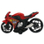 Super Moto 1600 Esportiva com Rodas com Fricção - Vermelho na internet