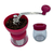 Moedor De Café Manual Vidro Plastico Inox Ceramica - Rosa na internet