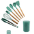 Conjunto de Utensilios Silicone 8 Peças - Verde Escuro - Bem Barato Brasil