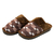 Pantufa Masculina Xadrez Marrom 44/45 - comprar online