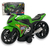 Super Moto 1600 Esportiva com Rodas com Fricção - Verde - comprar online