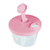 Kit Garrafa Paris 500ml Garrafa Fano 250ml e Pote Dosador 300ml Unibaby Rosa - loja online