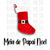 Meia de Porta Papai Noel Presentes - Bem Barato Brasil