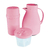 Kit Garrafa Paris 500ml Garrafa Fano 250ml e Pote Dosador 300ml Unibaby Rosa - comprar online