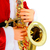 Papai Noel Musical com Saxofone Bivolt 1,80m Luxo - loja online