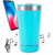 Copo Térmico Som Led Bluetooth e Tampa com Abridor 420ML -(Normal) Azul Claro - comprar online