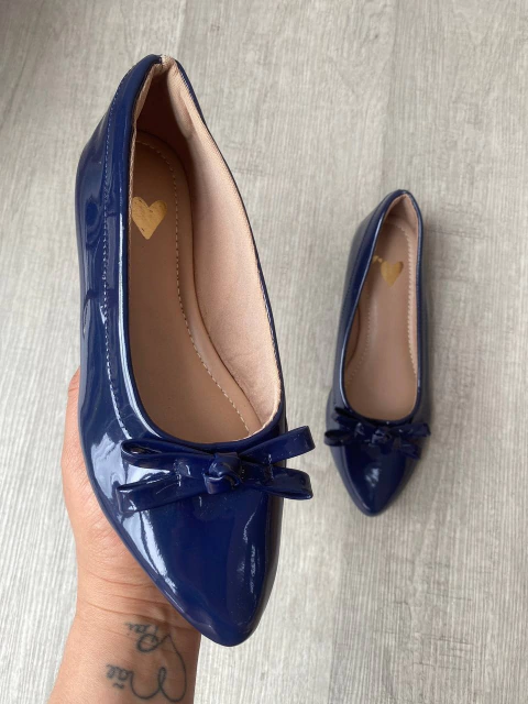 Sapatilha Lacinho Mila Azul Marinho