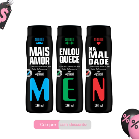 Sabonete Masculino For Men 200ml Apinil