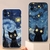 Funda con Diseño Estrellado y un Gato para iPhone 11 en internet