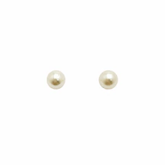 Brinco Banhado a Ouro 18k em Pérola 5mm
