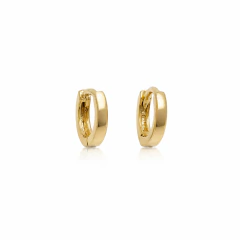 Brinco Banhado a Ouro 18k Argola Lisa 10mm