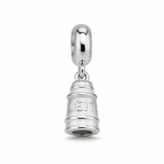 Berloque Prata 925 Agro Tarro de Leite com Resina