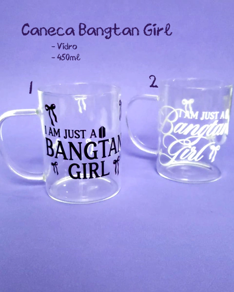 Caneca de Vidro - BTS - Bangtan Girl - comprar online