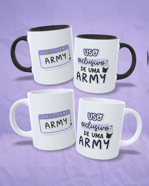 Caneca de Cerâmica - Exclusivo de uma ARMY