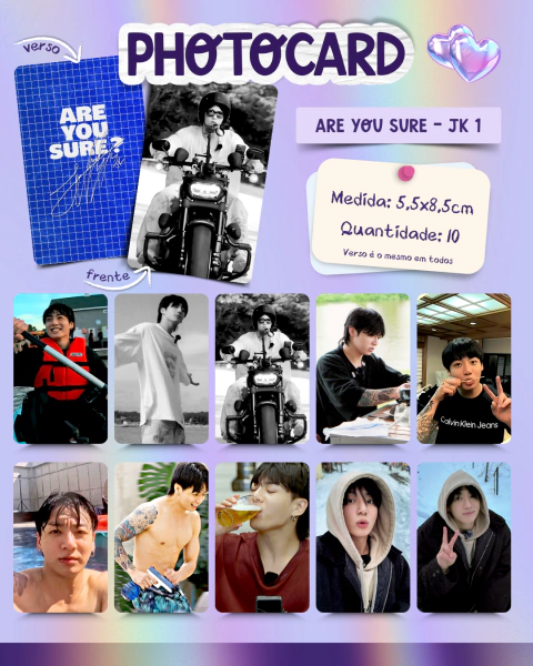 Photocard - BTS - ARE YOU SURE - JK 1 - comprar online