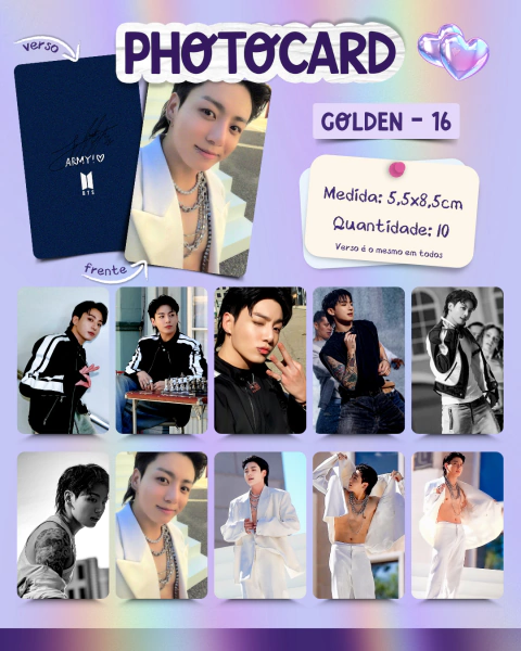 Photocard - BTS - JUNGKOOK - GOLDEN - 16 - comprar online