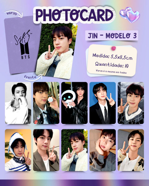 Photocard - BTS - JIN - 3 - comprar online