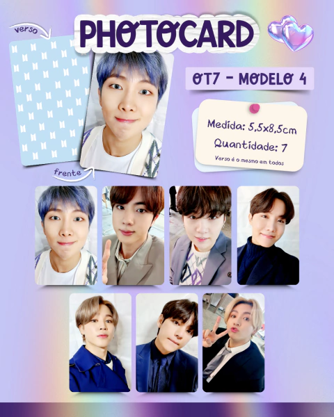 Photocard - BTS - MODELO 4 - comprar online