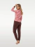 Pijama Fem. Longo Suede Calça com Punho na internet
