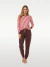 Pijama Fem. Longo Suede Calça com Punho