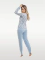 Pijama Fem. Longo Suede Calça com Barra na internet